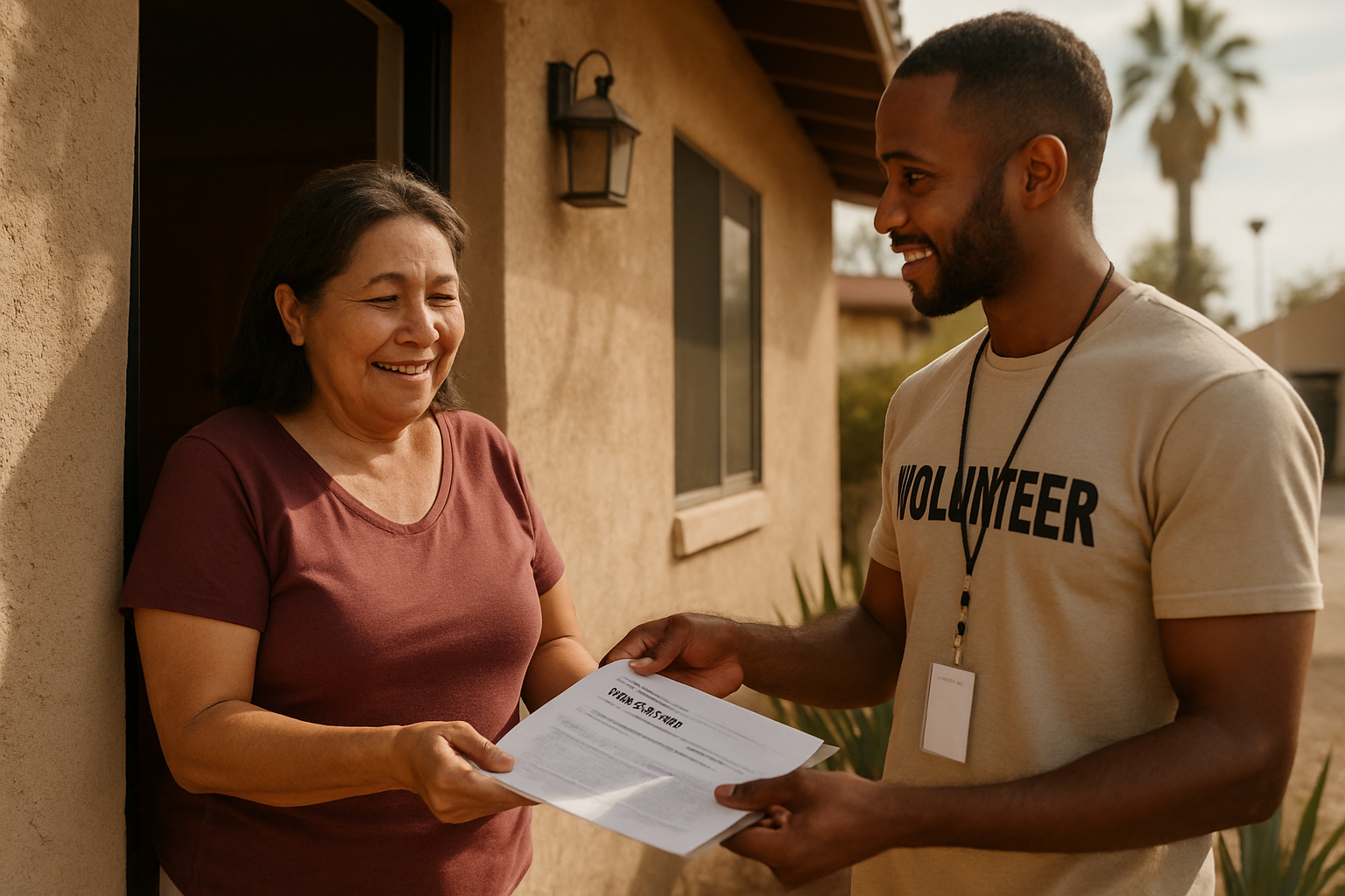 Vehicle donation moment in Phoenix